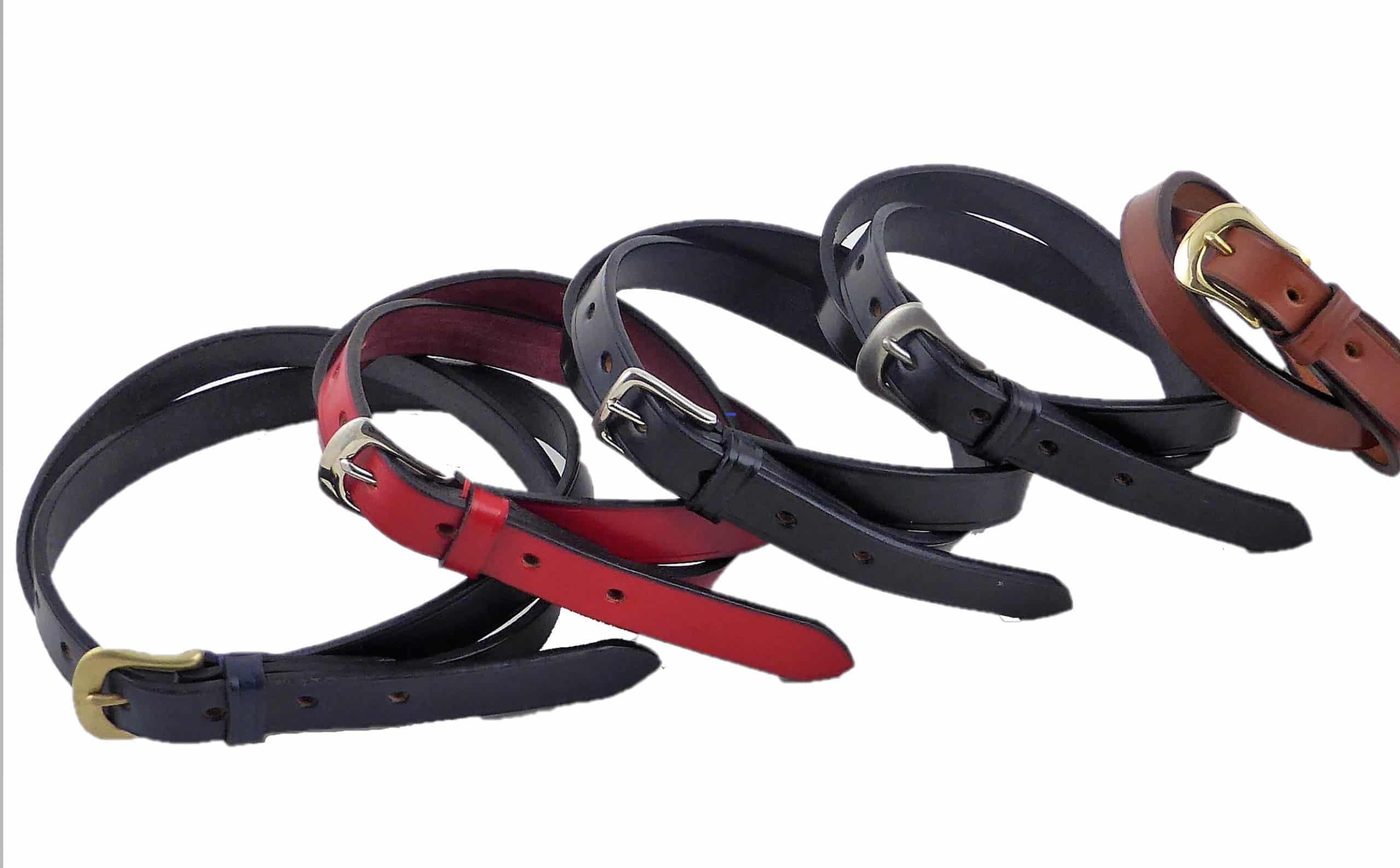 QUALITY CHILDREN'S LEATHER BELTS 7 COLOURS AVAILABLE 20 mm 