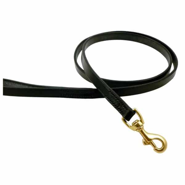 ESB Leather sheep show lead in Black