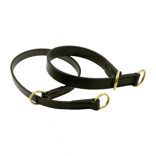 ESB Flat leather slip collars 20mm and 25mm