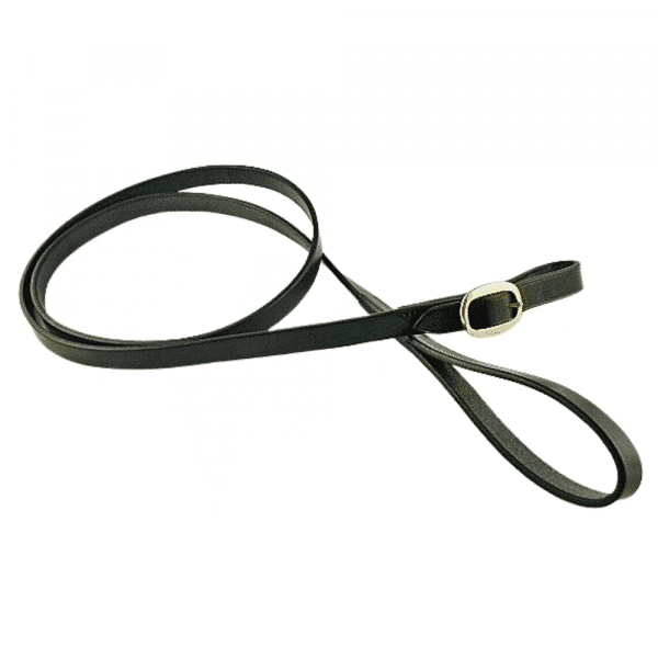 ESB Leather buckled show lead in black