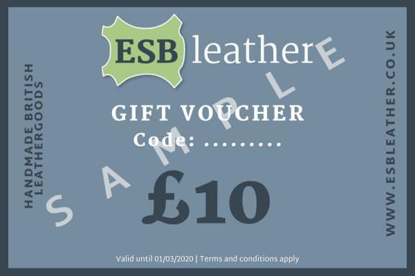 ESB Leather sample Gift Voucher