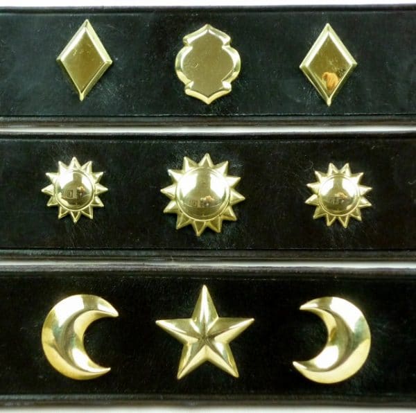 Decorations (Top - Diamonds and club, Mid - Ballstars, Bottom - Crescents and star)