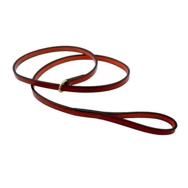 ESB Red leather slip lead, no stop