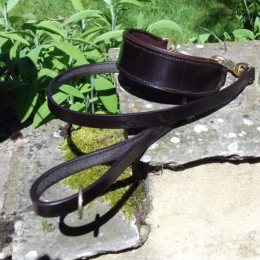 Padded Leather Half-Choke Sighthound collars - ESB Leather