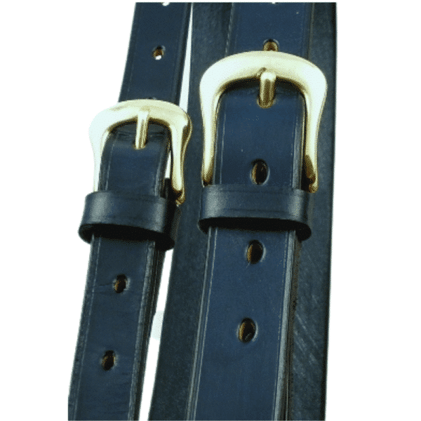 ESB Leather Classic belts 20mm Black and 25mm Navy