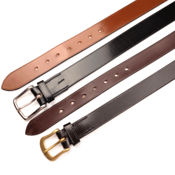 ESB Leather Classic belts - 38mm (Hazel and Black) and 32mm Chestnut and Havana