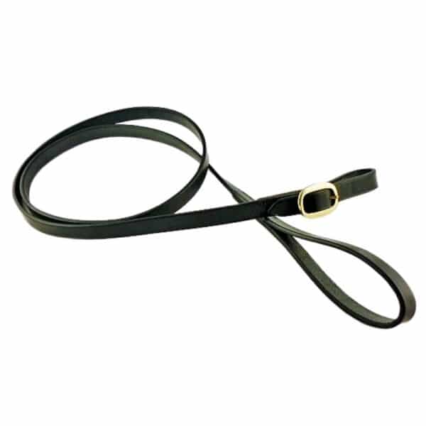 ESB Leather In-hand leather show lead with brass swage buckle